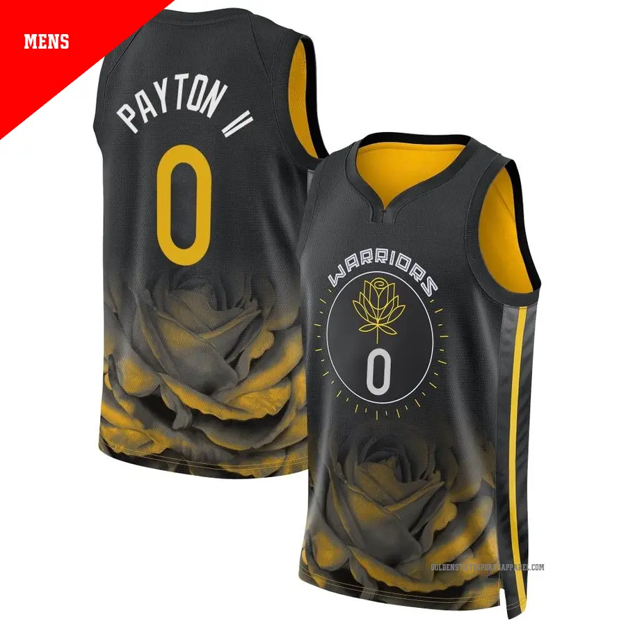 ＃0 Men's Gary Payton II Golden State Warriors 2022/23 Swingman Black City Edition Jersey