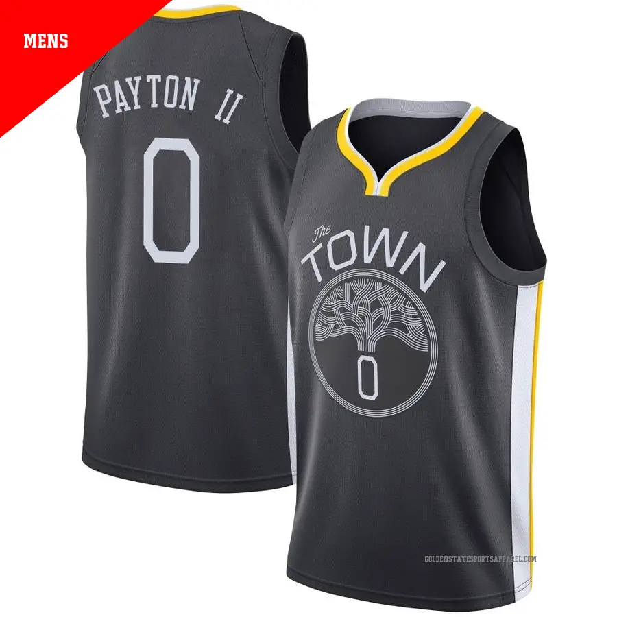 ＃0 Men's Gary Payton II Golden State Warriors Black Swingman JerseyStatement Edition