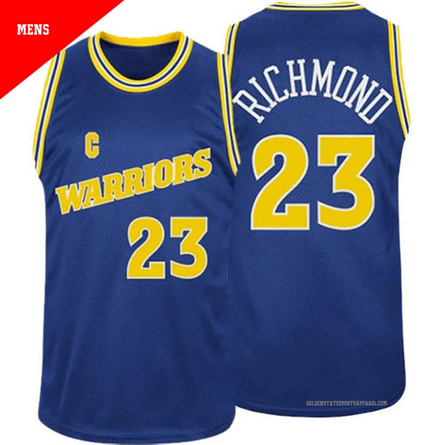 ＃23 Men's Mitch Richmond Golden State Warriors Blue Swingman Throwback 2015 The Finals Patch Jersey