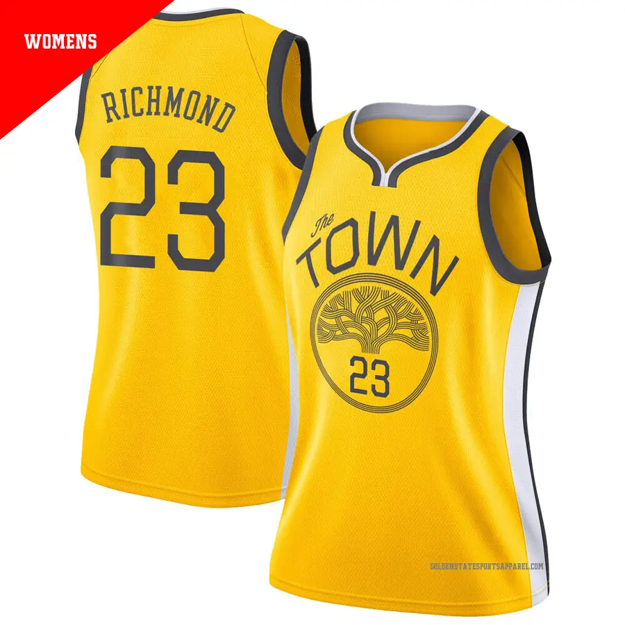 ＃23 Women's Mitch Richmond Golden State Warriors 2018/19 Swingman Yellow JerseyEarned Edition