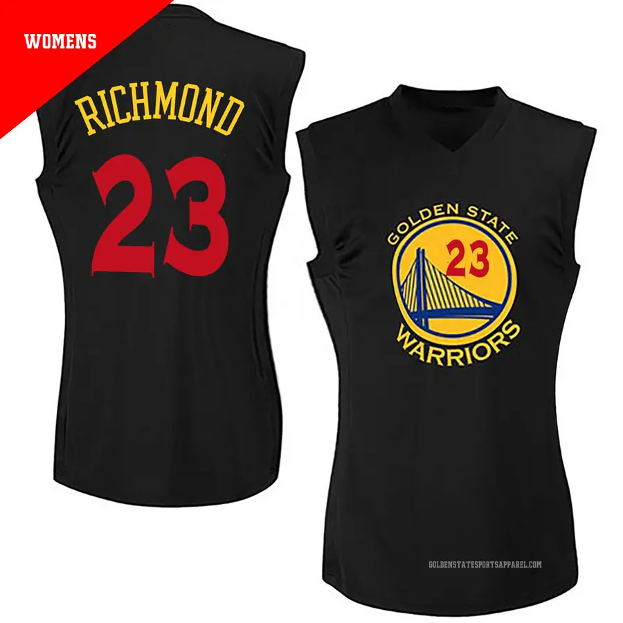 ＃23 Women's Mitch Richmond Golden State Warriors Black Swingman New Fashion Jersey