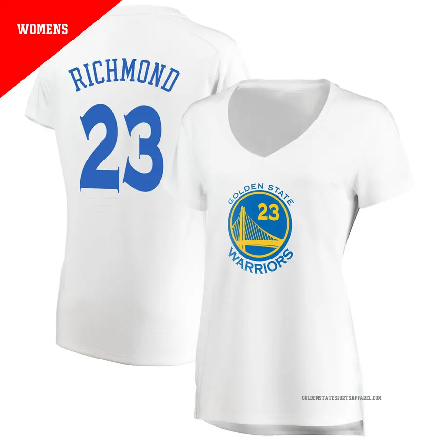 ＃23 Women's Mitch Richmond Golden State Warriors White Fast Break JerseyAssociation Edition