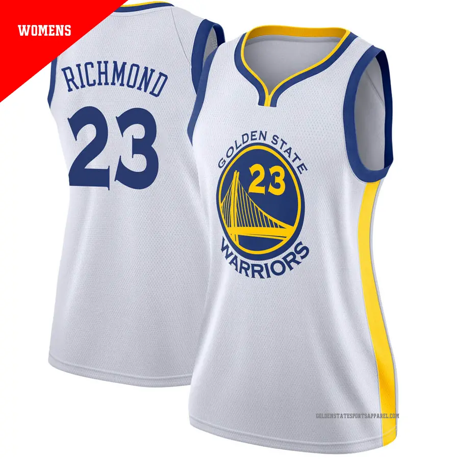 ＃23 Women's Mitch Richmond Golden State Warriors White Swingman JerseyAssociation Edition