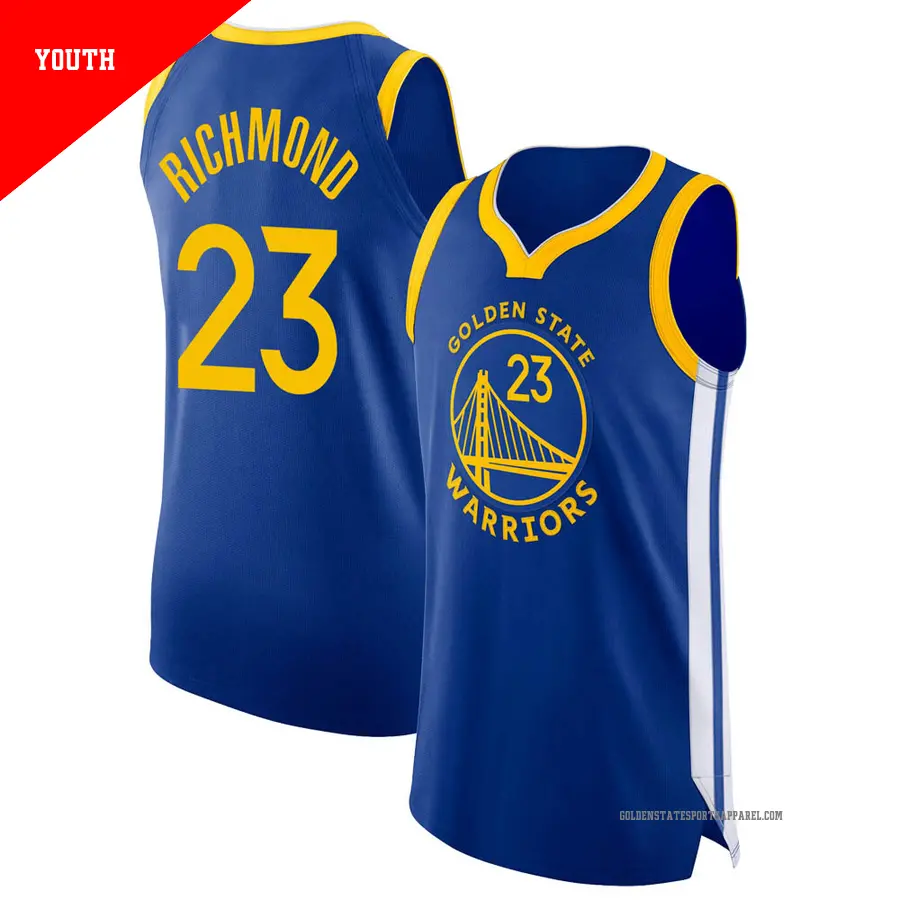 ＃23 Youth Mitch Richmond Golden State Warriors 2020/21 Authentic Blue JerseyIcon Edition