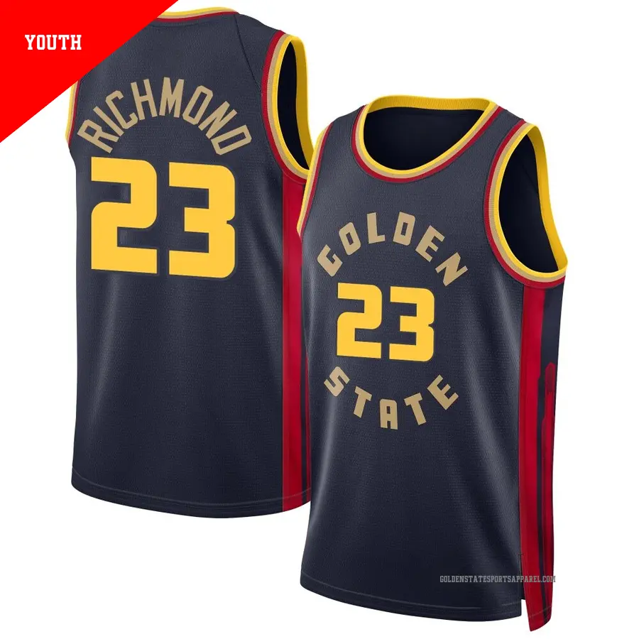 ＃23 Youth Mitch Richmond Golden State Warriors 2024/25 Swingman Navy City Edition Jersey