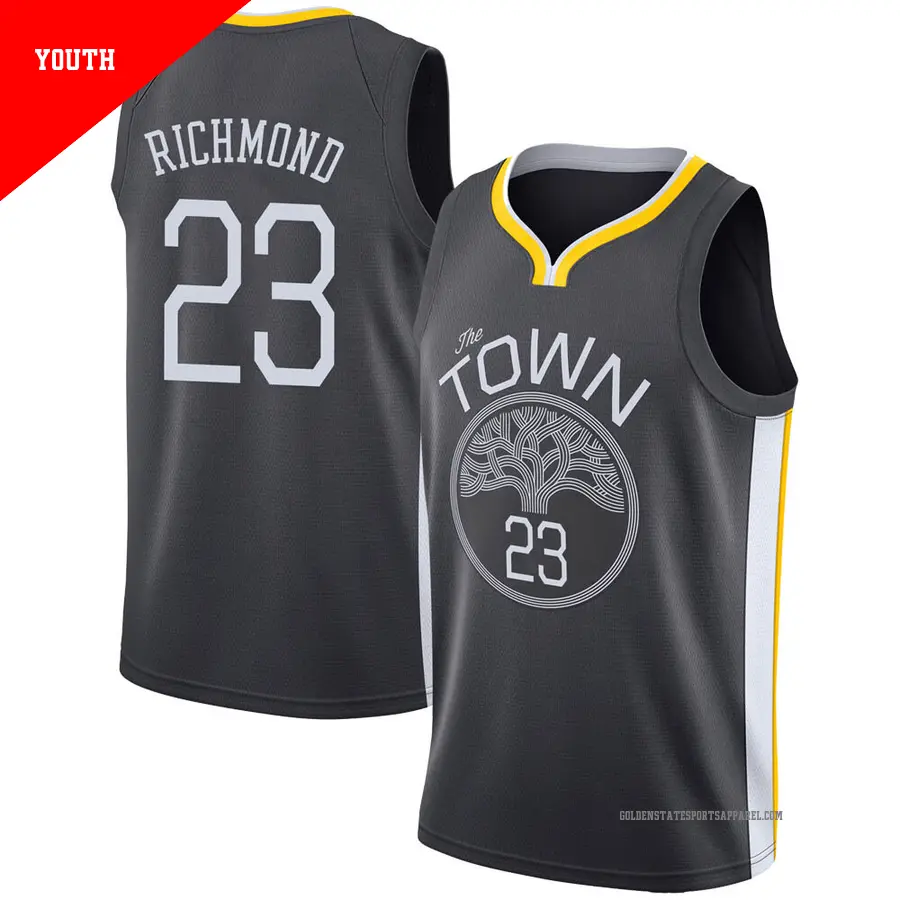 ＃23 Youth Mitch Richmond Golden State Warriors Black Swingman JerseyStatement Edition