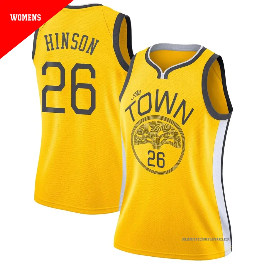 ＃26 Women's Blake Hinson Golden State Warriors 2018/19 Swingman Yellow JerseyEarned Edition