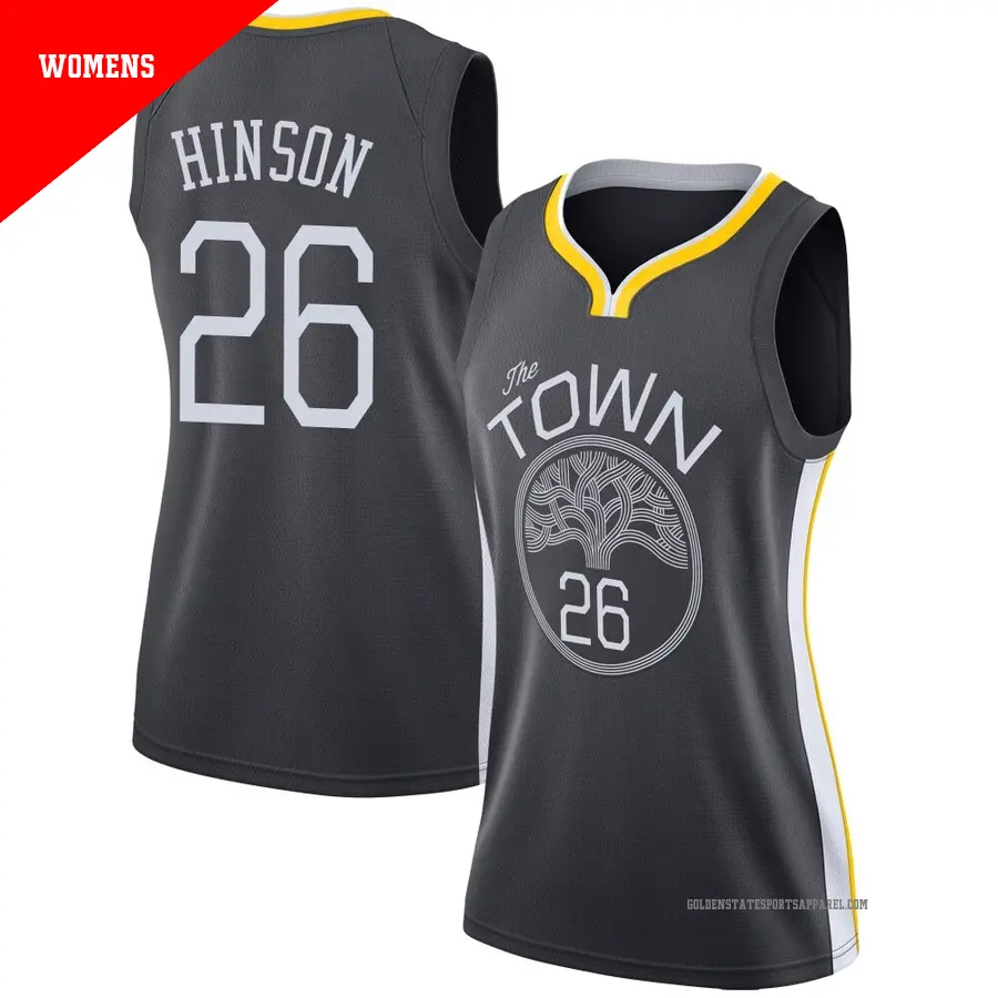 ＃26 Women's Blake Hinson Golden State Warriors Black Swingman JerseyStatement Edition1