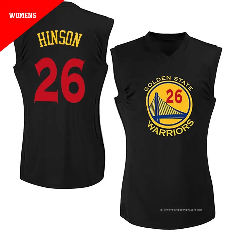 ＃26 Women's Blake Hinson Golden State Warriors Black Swingman New Fashion Jersey