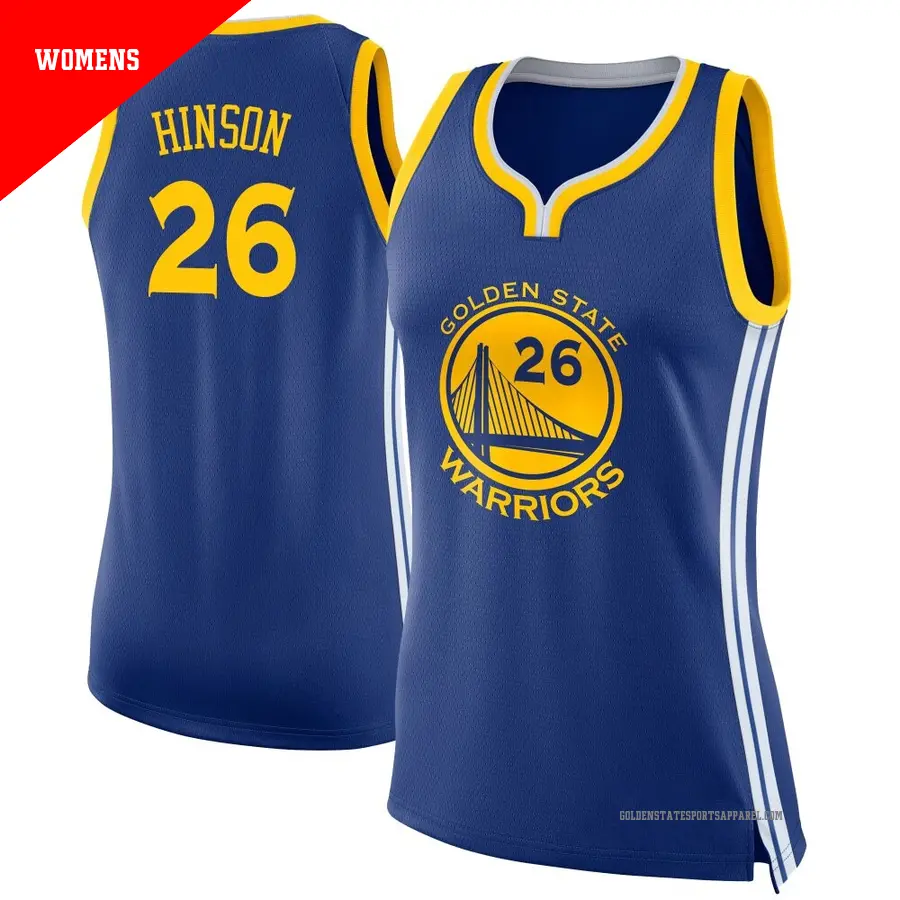 ＃26 Women's Blake Hinson Golden State Warriors Blue Swingman JerseyIcon Edition