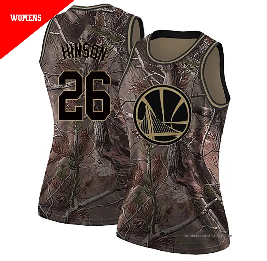 ＃26 Women's Blake Hinson Golden State Warriors Camo Swingman Realtree Collection Jersey