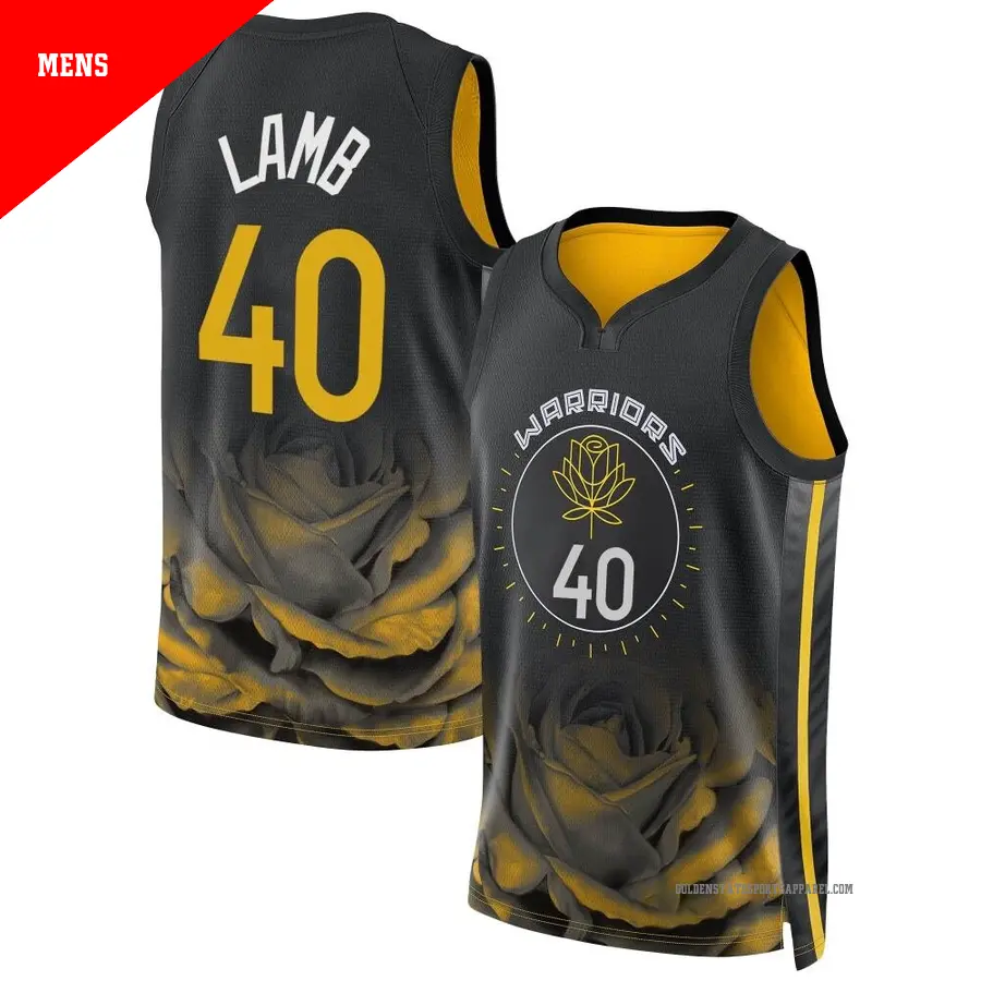 ＃40 Men's Anthony Lamb Golden State Warriors 2022/23 Swingman Black City Edition Jersey