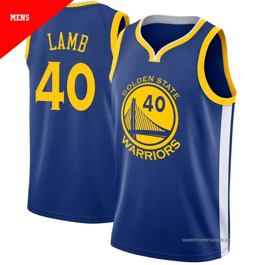 ＃40 Men's Anthony Lamb Golden State Warriors Blue Swingman JerseyIcon Edition