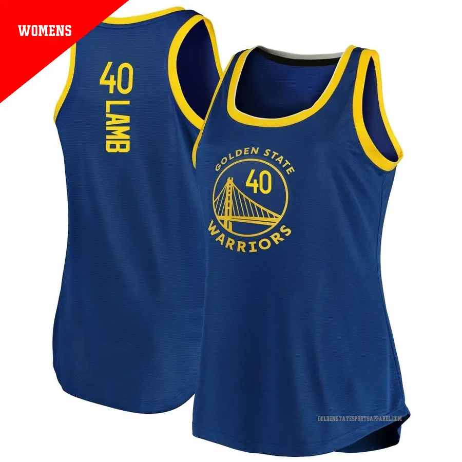 ＃40 Women's Anthony Lamb Golden State Warriors 2019/20 Fast Break Royal Tank JerseyIcon Edition