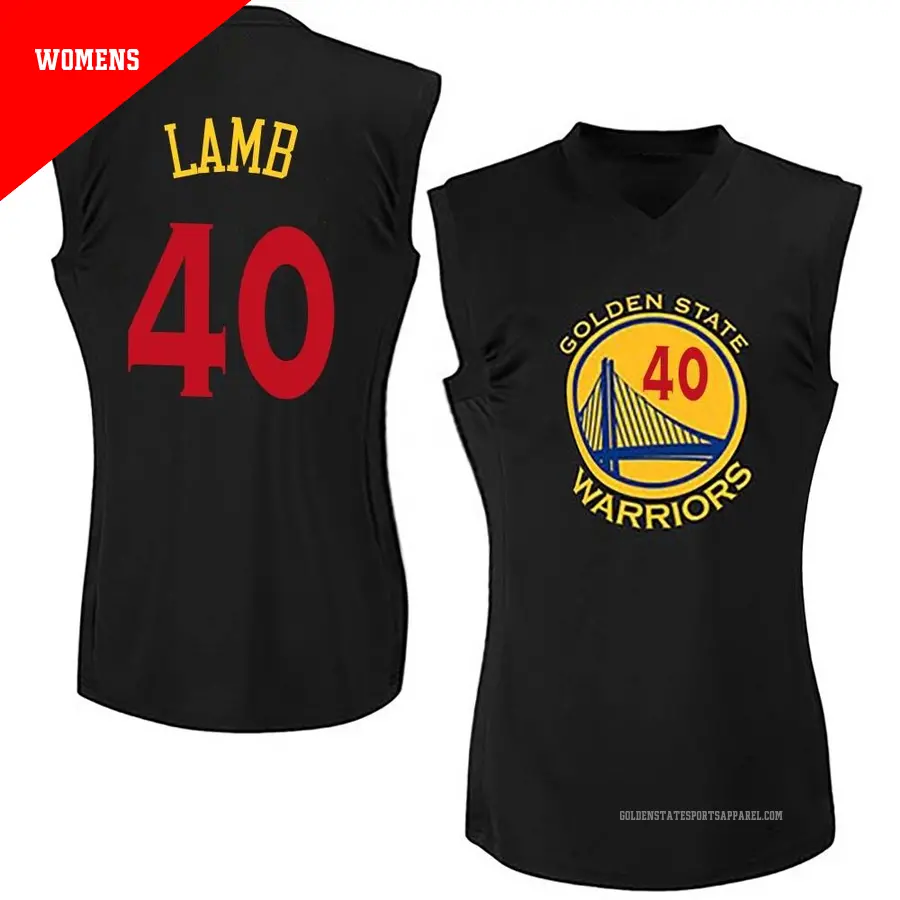 ＃40 Women's Anthony Lamb Golden State Warriors Black Swingman New Fashion Jersey