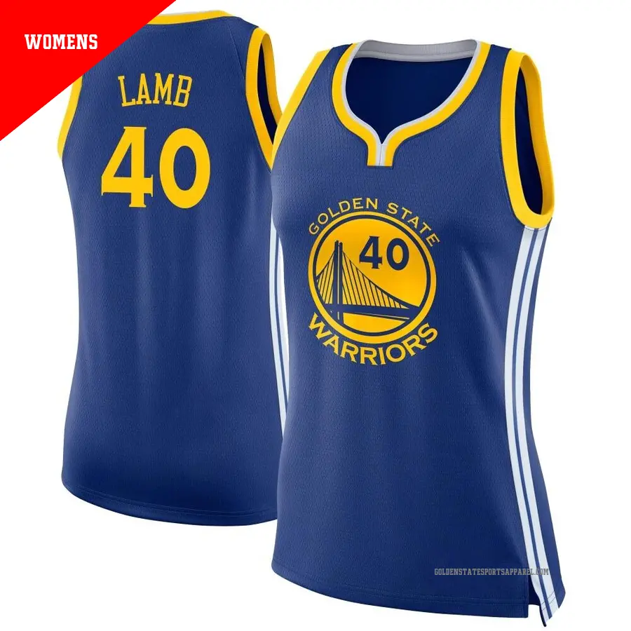 ＃40 Women's Anthony Lamb Golden State Warriors Blue Swingman JerseyIcon Edition