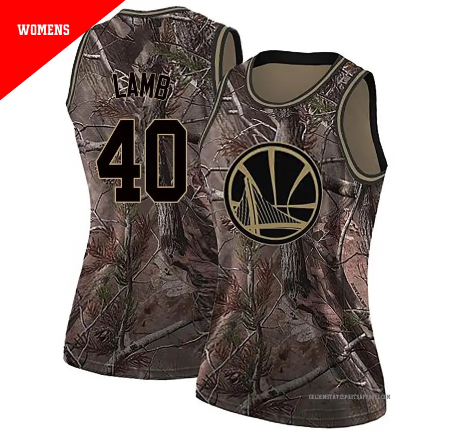 ＃40 Women's Anthony Lamb Golden State Warriors Camo Swingman Realtree Collection Jersey