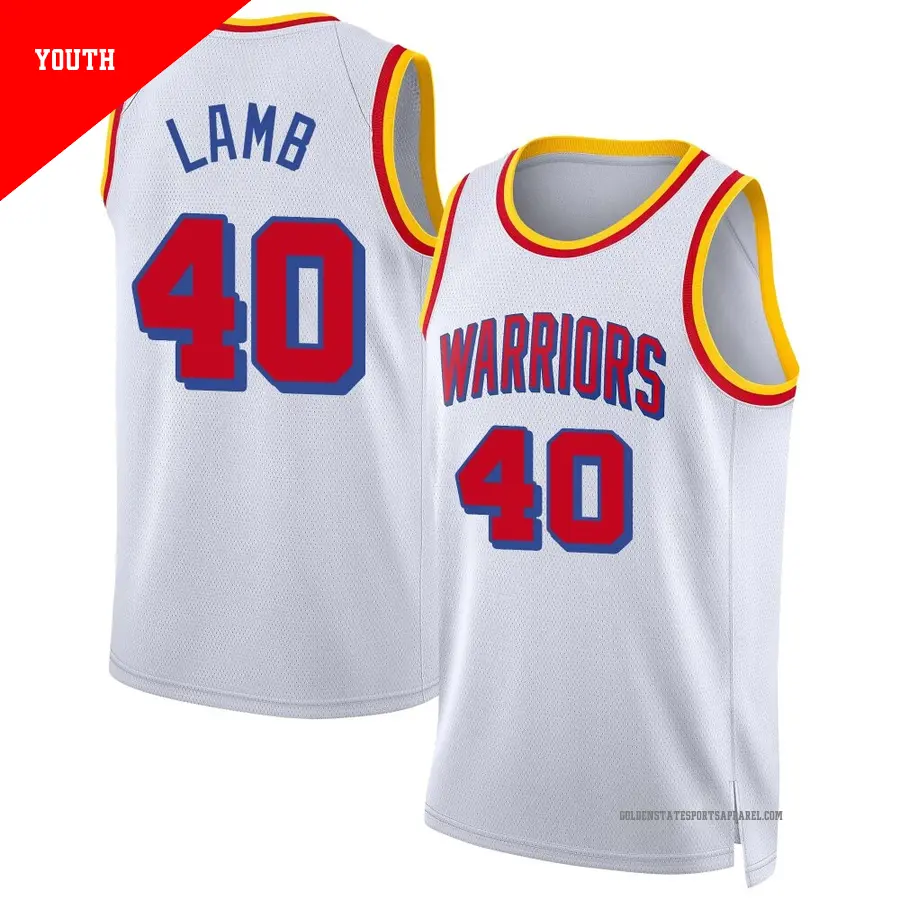 ＃40 Youth Anthony Lamb Golden State Warriors 2024/25 Swingman White Classic Edition Jersey