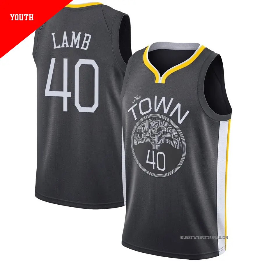 ＃40 Youth Anthony Lamb Golden State Warriors Black Swingman JerseyStatement Edition